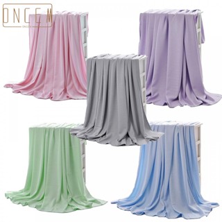 【ONCEMOREAGAIN】Blanket Bamboo Fiber Double Sided Comfortable Easy To Use High Quality Material