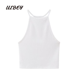 Uibey เสื้อกั๊ก ผ้าถัก อเนกประสงค์ สีพื้น แฟชั่น 3685