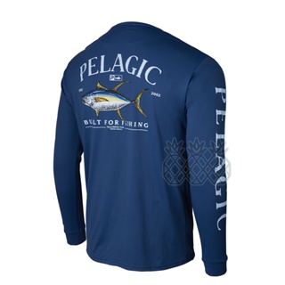 Pelagic เสื้อเชิ้ตแขนยาว UPF50 ระบายอากาศ แห้งเร็ว ป้องกันรังสียูวี แฟชั่นฤดูร้อน สําหรับตกปลา