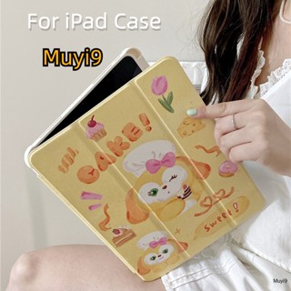 Ins เคส ลายเค้กเชฟน่ารัก กันกระแทก สําหรับ Ipad 10.2 10.5 10th Mini 6 9.7 Air 4 10.9 Pro11 12.9 Ipad 7th