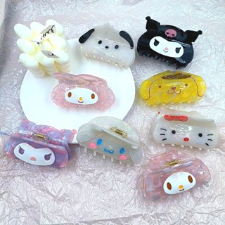 ใหม่ กิ๊บติดผม ลายการ์ตูนฉลาม Hello Kitty Melody Kuromi Cinnamon ขนาดกลาง