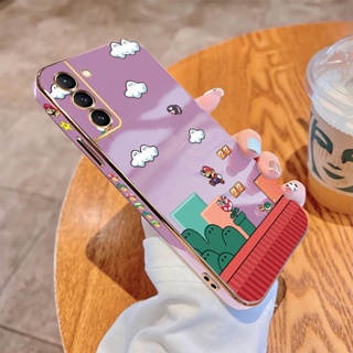 เคสโทรศัพท์มือถือ TPU นิ่ม ปิดด้านหลัง กันกระแทก ลายเกมมาริโอ้ หรูหรา สําหรับ Samsung Galaxy S23 Ultra S23 Plus S23 5G S22 S21 Ultra Plus