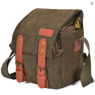 {fly} CADeN Canvas Shoulder Camera Bag Messenger Bag for 1 Camera 1 Lens Compatible with    DSLR Mirrorless Camera and Lens