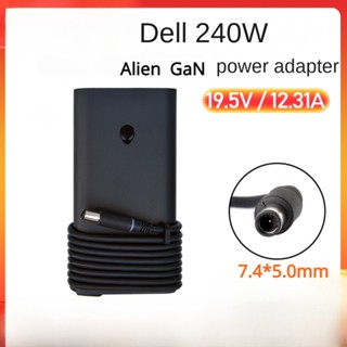 อะแดปเตอร์ชาร์จโน้ตบุ๊ก 240w alien GaN Alienware M15 M17 X15 X17 19.5V 12.31A