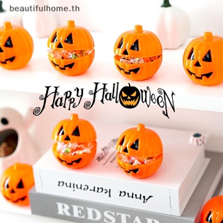 ｛Halloween Decor｝กล่องเก็บขนมขบเคี้ยว ขนมขบเคี้ยว ลายฟักทองฮาโลวีน สําหรับเด็ก 1 3 5 ชิ้น