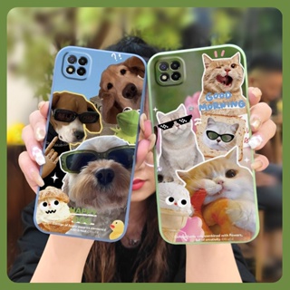 cute Simplicity Phone Case For Xiaomi Poco C3 Solid color Anti-fall Skin-friendly feel soft shell Liquid silicone shell