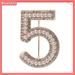 Bluelans เข็มกลัด รูปไข่มุกเทียม พลอยเทียม 5 รูป เครื่องประดับแฟชั่น สําหรับผู้หญิง