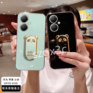 พร้อมส่ง ใหม่ เคสโทรศัพท์มือถือ TPU นิ่ม กันกระแทก ลายแพนด้าน่ารัก หรูหรา สําหรับ VIVO Y27 Y78 Y36 V27 V27e 4G 5G Y78 2023