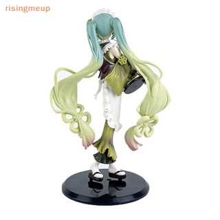 [risingmeup] โมเดลฟิกเกอร์ PVC อนิเมะ Hatsune Miku Matcha Ice Cream สําหรับเก็บสะสม