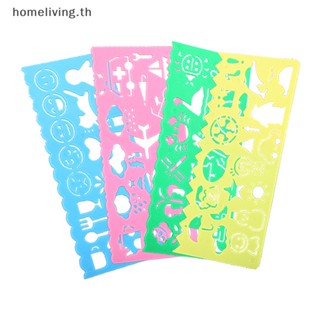Home ไม้บรรทัดแม่แบบ ลายการ์ตูน Hua Chi สําหรับวาดภาพ 4 ชิ้น ต่อล็อต