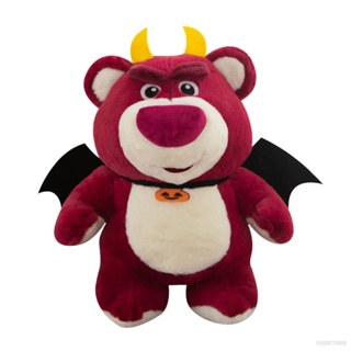 Star3 หมอนตุ๊กตานุ่ม รูปการ์ตูนหมี Demon Lotso สตรอเบอร์รี่ ของขวัญฮาโลวีน สําหรับเด็กผู้หญิง