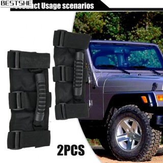 มือจับรถยนต์ สําหรับ Jeep Wrangler YJ TJ JK JL Roll Bar Grab Handles