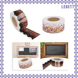 [Lebet] บอร์ดกระสุน ขอบห้องเรียน ลายดาวน่ารัก 65 ฟุต สีสดใส