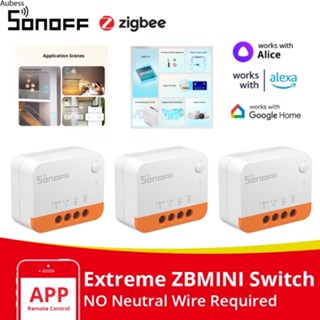 Sonoff Zbminil2 Zigbee 3.0 Extreme-Wireless Neutral Smart Switch ต้องใช้ Aube