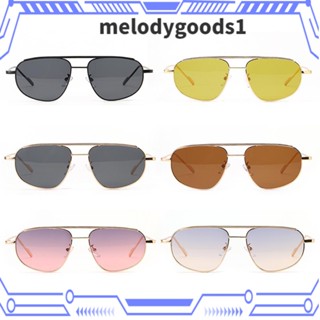 Melodygoods1 แว่นตากันแดด กรอบโลหะ เลนส์ UV400 Y2K สไตล์เรโทร สําหรับผู้หญิง 2023