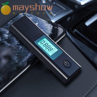 Mayshow เครื่องทดสอบแอลกอฮอล์ในลมหายใจ หน้าจอ LED ดิจิทัล แบบชาร์จได้ อุปกรณ์เสริม สําหรับรถยนต์