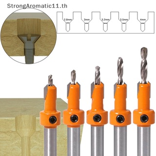 Strongaromatic ชุดดอกสว่านเคาน์เตอร์ซิงค์ HSS สําหรับงานไม้ 5 ชิ้น