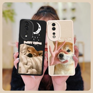 funny Cartoon Phone Case For Huawei Honor80 5G protective creative youth heat dissipation soft shell Waterproof Silica gel