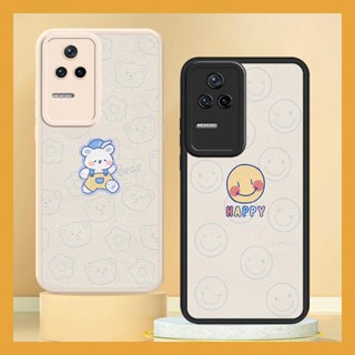 Anti-knock cute Phone Case For Redmi K40S/Xiaomi Poco F4 5G leather youth advanced Back Cover simple Silica gel funny