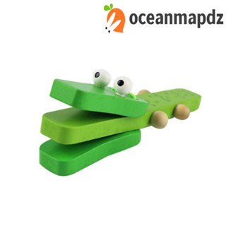 Oceanmapdz เครื่องดนตรีไม้ ลายหนังจระเข้ ของเล่นสําหรับเด็ก