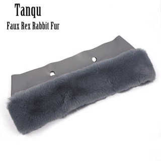 Tanqu ใหม่ ขนกระต่ายเทียม ขนฟู ขนาดเล็ก สีสดใส สําหรับตกแต่งกระเป๋า เหมาะกับฤดูหนาว