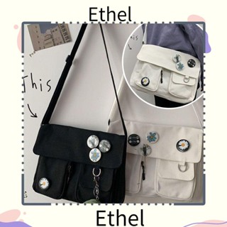 Ethel1 กระเป๋าสะพายไหล่ลําลอง แฟชั่นสไตล์วินเทจ