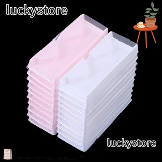 Lucky กล่องเปล่า สีชมพู สําหรับใส่ขนตาปลอม 10 ชิ้น ต่อกล่อง