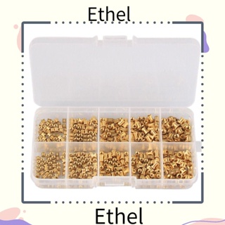 Ethel1 ชุดเม็ดมีดกลึงเกลียว ทองเหลือง M2 M2.5 M3 500 ชิ้น