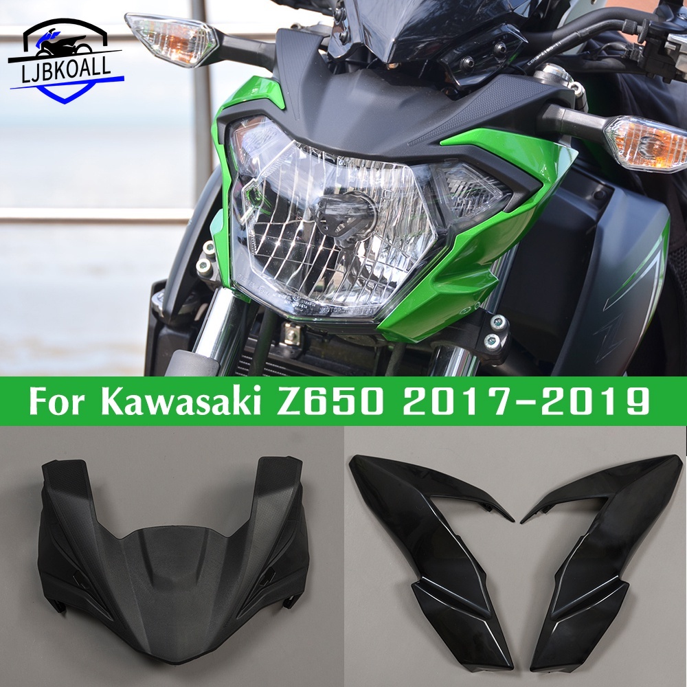 Ljbkoall ฝาครอบไฟหน้ารถจักรยานยนต์ สําหรับ Kawasaki Z650 2017 2018 2019 Z 650