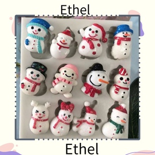 Ethel1 แม่พิมพ์ซิลิโคน รูปซานตาคลอส คริสต์มาส สําหรับทําสบู่ ช็อคโกแลต แฮนด์เมด