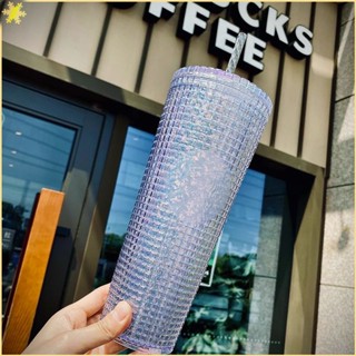 [LBE] Starbucks Corn Studded Cup Cold Drinking Tumbler Diamond Shinning Straw Cup With Lid 710ml / 24oz