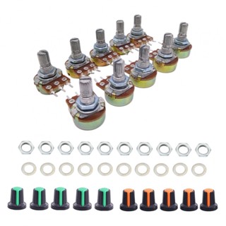 ⚡NEW 8⚡10 Piece Assorted Linear Cone Rotary Potentiometer Set 1K 10K 100K 1Mohm