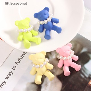 [little.coconut] ตุ๊กตาหมี ประดับมุก ขนาดเล็ก 1:12 อุปกรณ์เสริม สําหรับตกแต่งบ้านตุ๊กตา