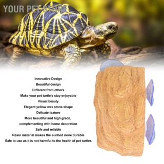 Your Pet Store Turtle Platform Landscaping Yellow Wax Stone Shape จำลอง Basking สำหรับ Reptile Tank