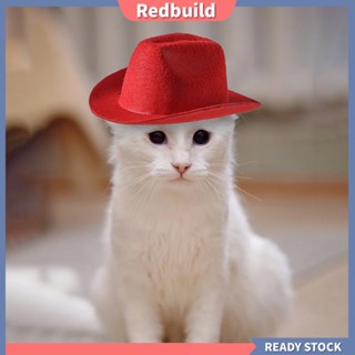 Redbuild|  หมวกคาวบอย พร้อมเชือกปรับได้ สไตล์ตะวันตก อุปกรณ์เสริม สําหรับสัตว์เลี้ยง สุนัข แมว