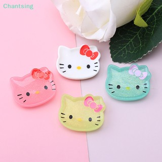 &lt;Chantsing&gt; ใหม่ กิ๊บติดผม รูปการ์ตูนแมว Hello Kitty น่ารัก DIY สําหรับตกแต่งสมุดภาพ 10 ชิ้น