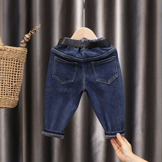 พร้อมส่ง กางเกงยีนขายาว ผ้ายืด ลายแครอท เข้ากับทุกการแต่งกาย แฟชั่นฤดูใบไม้ผลิ และฤดูใบไม้ร่วง สไตล์เกาหลี สําหรับเด็กผู้ชาย