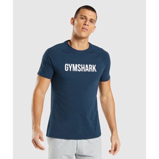 พร้อมส่ง เสื้อยืดแขนสั้น เข้ารูป พิมพ์ลาย GYMSHARK สําหรับผู้ชาย