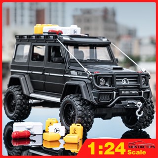 Klt โมเดลรถยนต์จําลอง 1:24 Benz G550 Adventure SUV ของเล่นสําหรับเด็กผู้ชาย