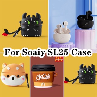 【ของแท้】เคสหูฟัง แบบนิ่ม ลายการ์ตูน สําหรับ Soaiy SL25 SL25