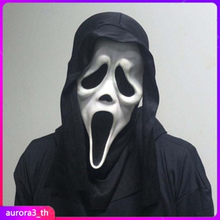 【จัดส่ง】 Screaming Ghostface Death Mask Funny Death Mask Horror Skull Halloween Party Supplies Killing Decoration Props