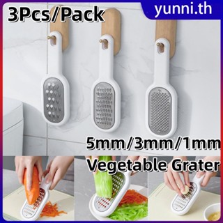 3 ชิ้น/แพ็ค 3 ประเภทเครื่องตัดผักมัลติฟังก์ชั่ Mandoline Slicer ผลไม้มันฝรั่ง Peeler แครอทขูด Gadgets ครัวเครื่องตัดผักปรับได้ Yunni