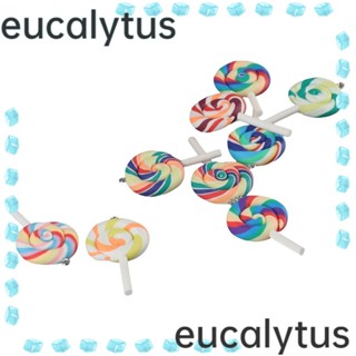 Eucalytus1 จี้โพลิเมอร์ รูปอมยิ้ม หลากสี สําหรับทําเครื่องประดับ