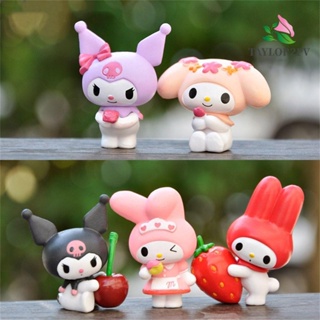 Taylor2pv โมเดลฟิกเกอร์ My Melody Kt Cat Pachacco Kuromi ของเล่น ของขวัญวันเกิด สําหรับเด็ก