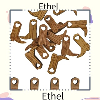 Ethel1 ชิปไม้ ขนาดเล็ก ตกแต่งรองเท้าบูทไม้ ของขวัญที่สมบูรณ์แบบ ตกแต่งลายการ์ตูน