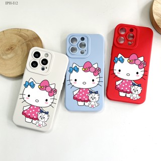 IPhone 12 11 8 7 X XS XR SE Plus Pro Max 2020 2022 เข้ากันได้ เคสไอโฟน สำหรับ Hello Kitty เคส เคสโทรศัพท์