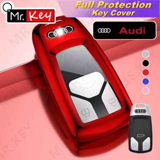 【Mr.Key】เคสกุญแจรีโมตรถยนต์ สําหรับ A4 B9 A5 A6 8S 8W Q5 Q7 4M S4 S5 S7 TT TTS TFSI RS