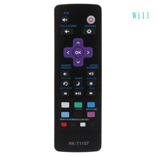 Will รีโมตคอนโทรล แบบเปลี่ยน สําหรับ TCL TV Hisense TV Onn TV Sharp TV Element TV 1 ชิ้น
