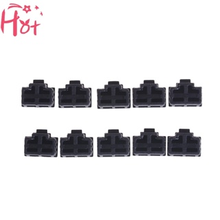 Goldensquare ฝาครอบพอร์ตฮับอีเธอร์เน็ต RJ45 ป้องกันฝุ่น สีดํา 10 ชิ้น