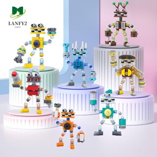 Alanfy บล็อกตัวต่อหุ่นยนต์ My Singing Wubbox Robot My Singing Chorus Wubbox DIY ของเล่นสําหรับเด็ก